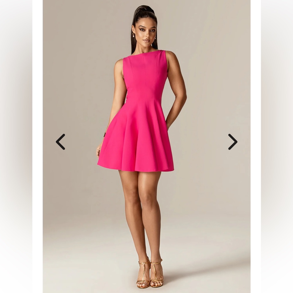Sleeveless A-Line Mini Dress in Hot Pink NEW with tags- never worn